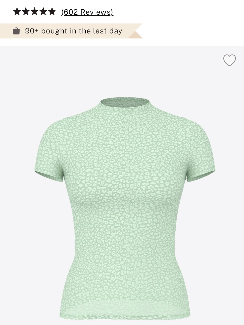 Victoria secret pink Women's Mint Green Printed Short Sleeve Top